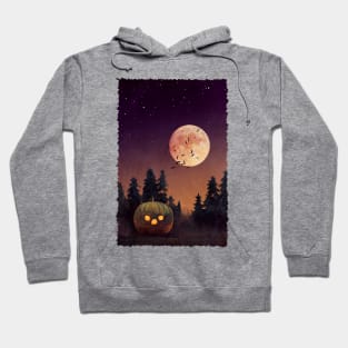 Halloween - Night Of Moon And Pumpkin Hoodie